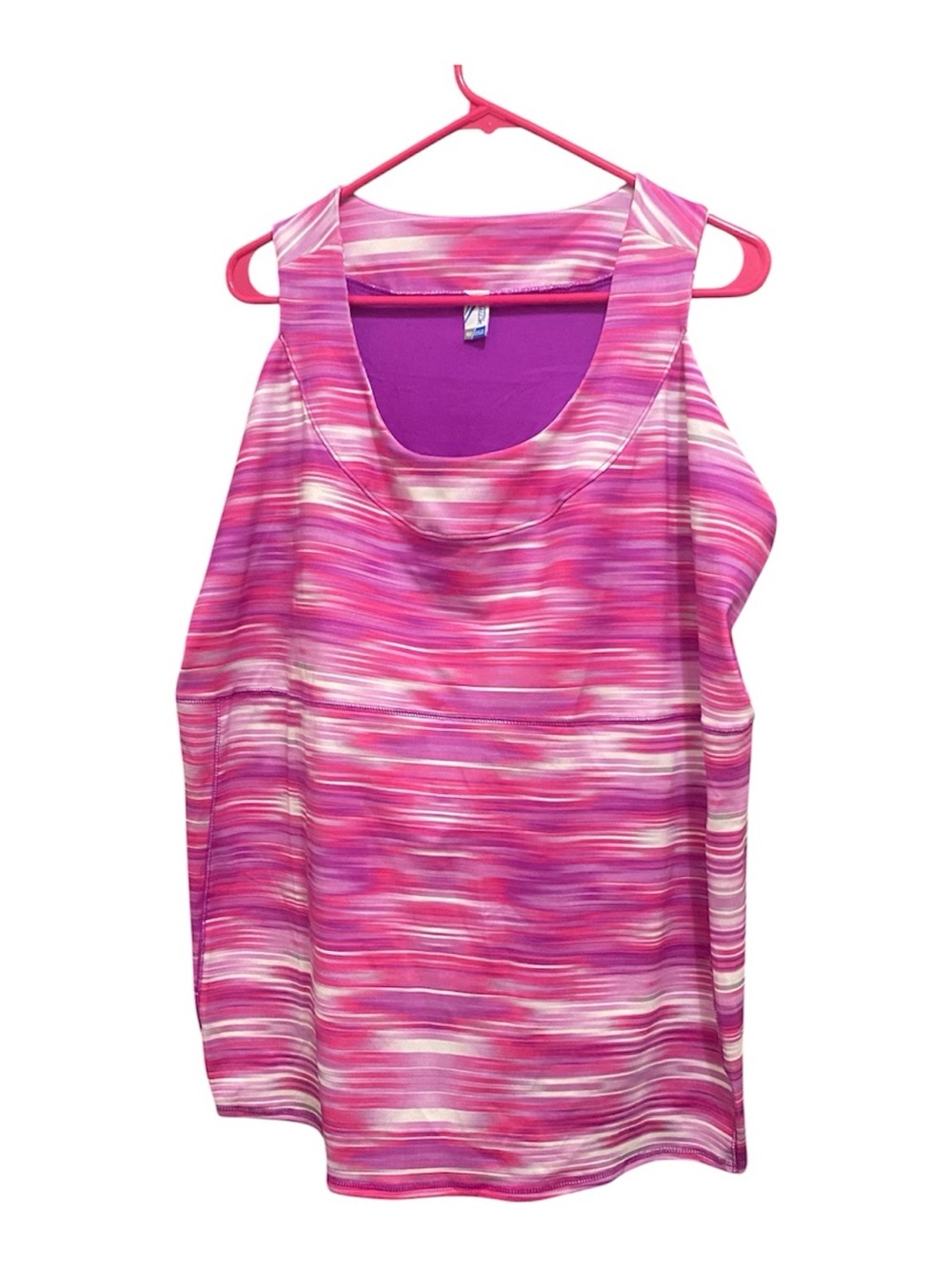 Active by Old Navy Women’s Pink Striped Performance Tank Top size 4X
